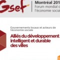 Participation de la Municipalité  au Forum Mondial de l’économie sociale GSEF2016